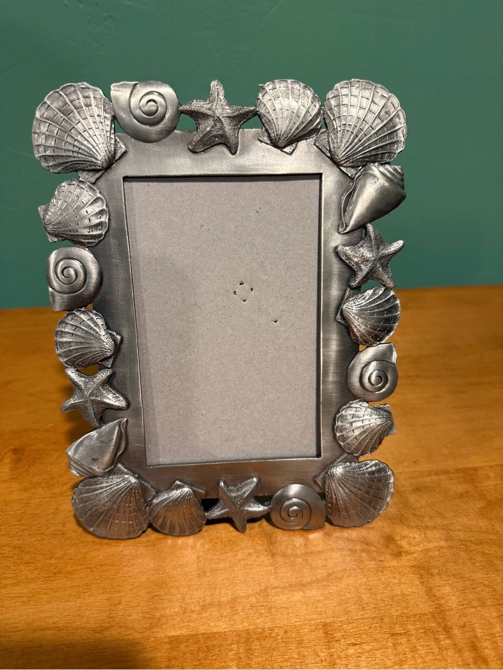 Source Unknown Silver Seashell & Starfish Photo Frame